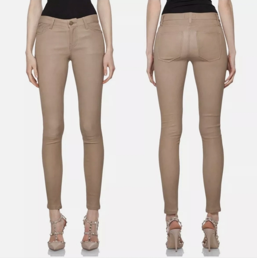 Current/Elliott Lamb Leather Ankle Skinny‎ Pants